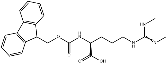 FMOC-NW,W-二甲基-L-精氨酸(对称), >97% 结构式