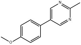 5-(4-甲氧苯基)-2-甲基嘧啶 结构式