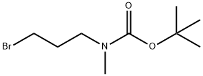3-溴-N-甲基-N-BOC-丙胺 结构式