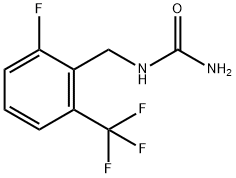 1-[2-氟-6-(三氟甲基)苄基]脲 结构式
