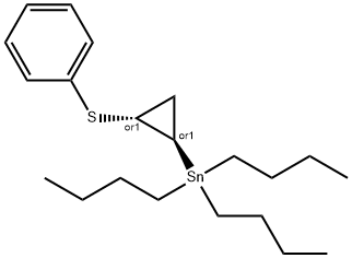 Tributyl(2-(phenylthio)cyclopropyl)stannane 结构式
