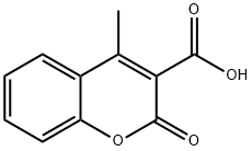 4-甲基-2-氧代-2H-苯并吡喃-3-甲酸 结构式