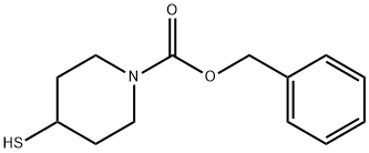 4-巯基哌啶-1-羧酸苄酯 结构式