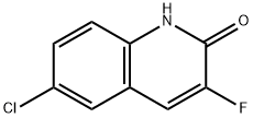 6-Chloro-3-Fluoro-2-hydroxyquinoline 结构式