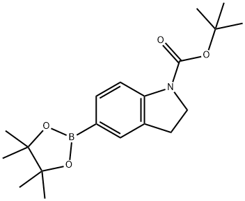 N-叔丁氧羰基-5-吲唑频哪醇硼酸酯 结构式