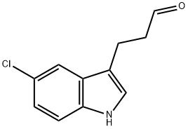 3-(5-Chloro-1H-indol-3-yl)propanal 结构式