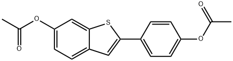 2-[4-(乙酰氧基)苯基]苯并[B]噻吩-6-醇乙酸酯 结构式