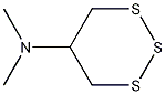 N,N-DIMETHYL-1,2,3-TRITHIAN-5-YLAMINE 结构式