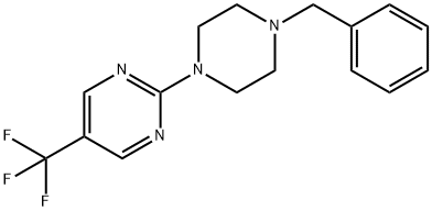 2-(4-Benzylpiperazin-1-yl)-5-trifluoromethylpyrimidine 结构式