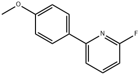 2-氟-6-(4-甲氧基苯基)吡啶 结构式