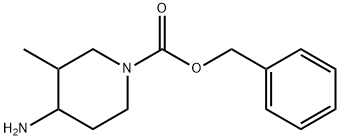 4-氨基-3-甲基-1-哌啶甲酸苄酯 结构式