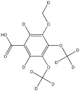 3,4,5-Trimethoxybenzoic Acid-d9 结构式