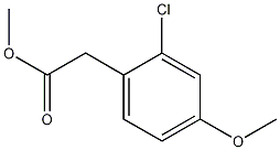 2-chloro-4-methoxyphenylacetic acid methyl ester 结构式