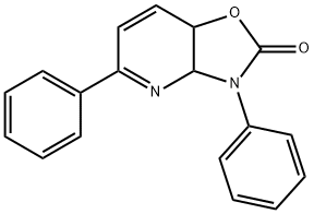 3a,7a-Dihydro-3,5-diphenyl-oxazolo[4,5-b]pyridin-2(3H)-one 结构式