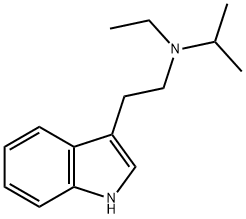 N-ethyl-N-isopropyl-tryptamine 结构式