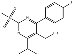 4-(4-Fluorophenyl)-5-hydroxymethyl-6-isopropyl-2-methylsulfonylpyrimidine 结构式