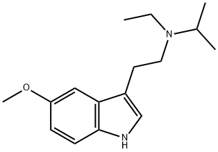 N-ethyl-N-isoprpyl-5-methoxy-tryptamine 结构式