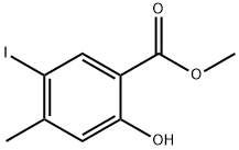 甲基2-羟基-5-碘-4-甲基苯甲酸酯 结构式