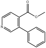 3-苯基-4-吡啶羧酸甲酯 结构式