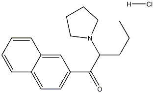 1-(2-萘基)-2-(1-吡咯烷基)-1-戊酮 结构式