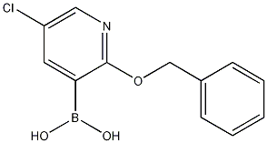 2-BENZYLOXY-5-CHLOROPYRIDINE-3-BORONIC ACID 结构式