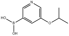(5-异丙氧基吡啶-3-基)硼酸 结构式