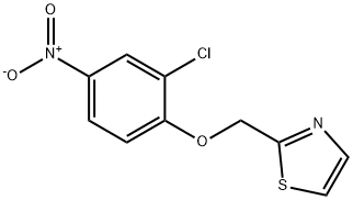 2-[(2-氯-4-硝基苯氧基)甲基]噻唑 结构式