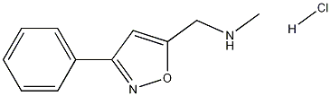 N-甲基-1-(3-苯基异恶唑-5-基)甲胺盐酸盐 结构式