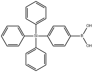 4-(三苯基硅基)苯硼酸 结构式