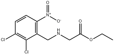 Ethyl 2-(6-Nitro-2,3-dichlorobenzyl)glycine 结构式