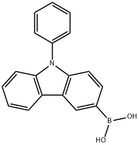 N-苯基-3-咔唑硼酸 结构式