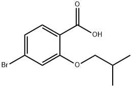 4-Bromo-2-(2-methylpropoxy)benzoic acid 结构式
