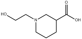 1-(2-羟基乙基)3-哌啶甲酸 结构式