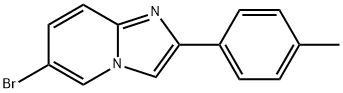6-溴-2-(4-甲基苯基)咪唑并[1,2-A]吡啶 结构式