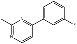 4-(3-fluorophenyl)-2-methylpyrimidine 结构式