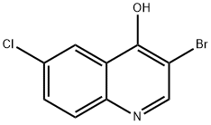 3-溴-6-氯喹啉-4-醇 结构式