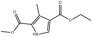 4-ethyl 2-methyl 3-methyl-1H-pyrrole-2,4-dicarboxylate 结构式