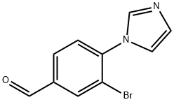 3-溴-4-(1-咪唑基)苯甲醛 结构式