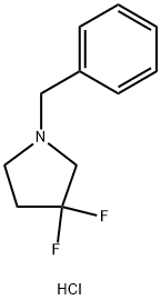 3,3-二氟-1-(苯基甲基)吡咯烷盐酸盐 结构式