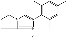 2-均三甲苯基-2,5,6,7-四氢吡咯并[2,1-C][1,2,4]三唑-4-鎓氯化物 结构式