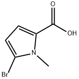 5-溴-1-甲基-1H-吡咯-2-羧酸 结构式