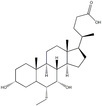 奥贝胆酸杂质A 结构式