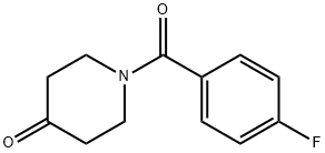 1-(4-氟-苯甲酰基)-哌啶-4-酮 结构式