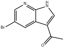 1-(5-BROMO-1H-PYRROLO[2,3-B]PYRIDIN-3-YL)ETHANONE 结构式