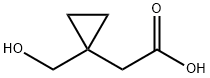 2-(1-(HYDROXYMETHYL)CYCLOPROPYL)ACETIC ACID 结构式