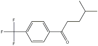 4-甲基-1-(4-(三氟甲基)苯基)戊烷-1-酮 结构式