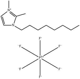 1-辛基-2,3-二甲基咪唑六氟磷酸盐 结构式