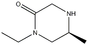 (5S)-1-乙基-5-甲基哌嗪-2-酮盐酸盐 结构式