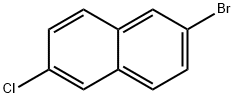 2-溴-6-氯萘 结构式