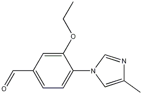 Benzaldehyde, 3-ethoxy-4-(4-methyl-1H-imidazol-1-yl)- 结构式